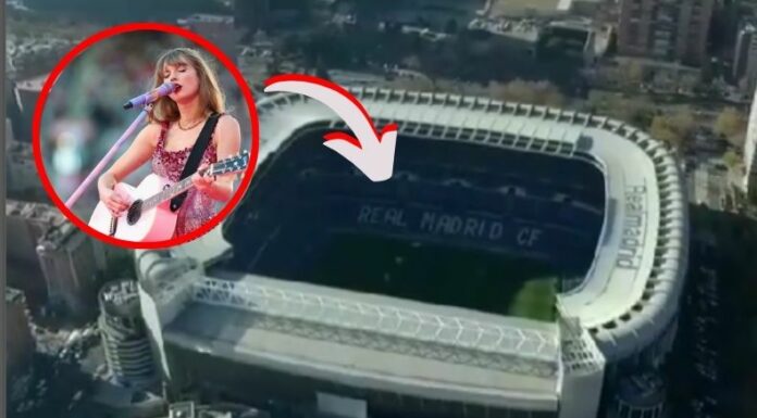 Taylor Swift en el Santiago Bernabéu