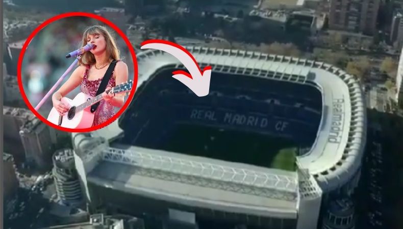 Taylor Swift en el Santiago Bernabéu