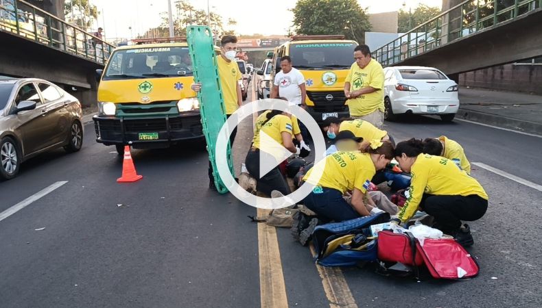Dos personas lesionadas en accidente sobre el bulevar Venezuela
