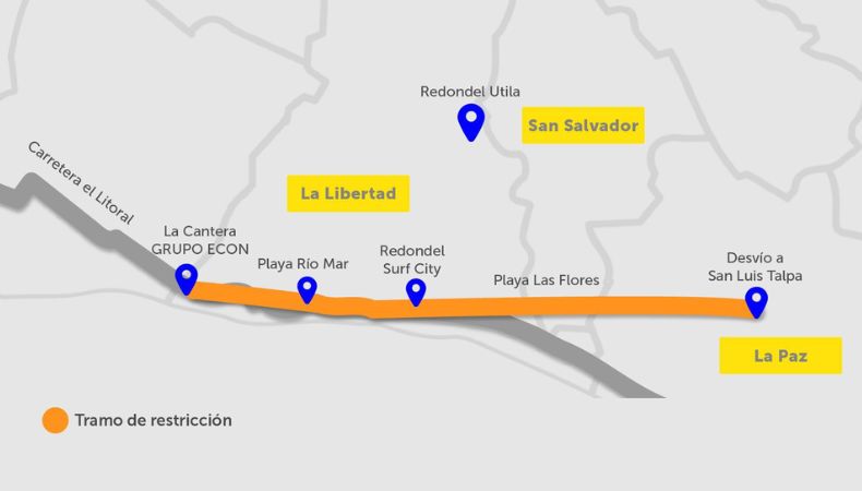 Restricción de carretea Litoral