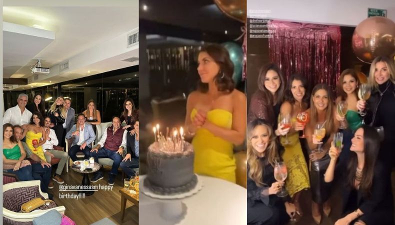 ¡Rodeada de mucho amor! Gina Salazar festeja su nueva vuelta al sol