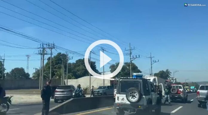 Dos personas resultaron lesionadas en un percance vial sobre la carretera a Sonsonate.