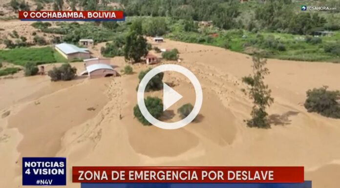 Se reportan personas fallecidas tras fuertes lluvias e inundaciones en Bolivia.