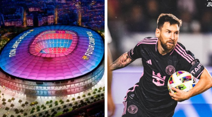 Lionel Messi con el Barcelona.