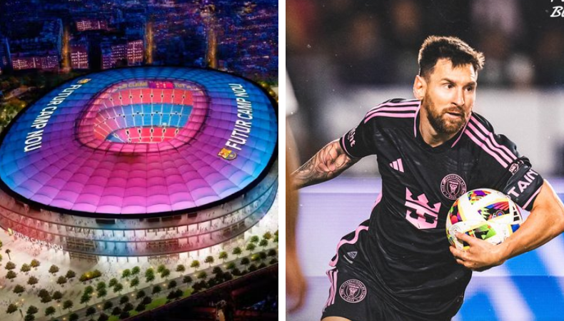 Lionel Messi con el Barcelona.