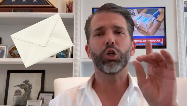 Donald Trump Junior recibe polvo blanco sospechoso