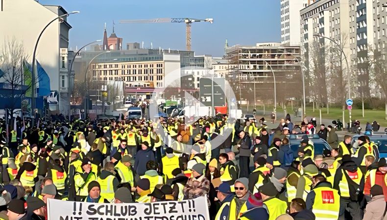 Berlín con paro y huelas en el transporte público