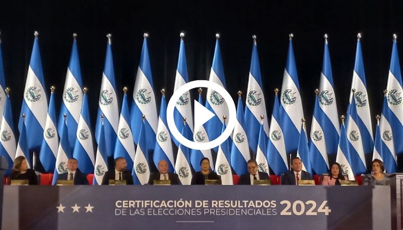 Cadena Nacional del TSE | Entrega de credenciales a presidente y vicepresidente electos