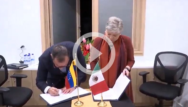 Venezuela y México firma acuerdo para retorno de migrantes