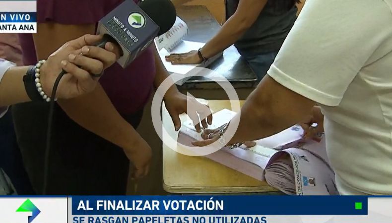 JRV destruyen papeletas inutilizadas