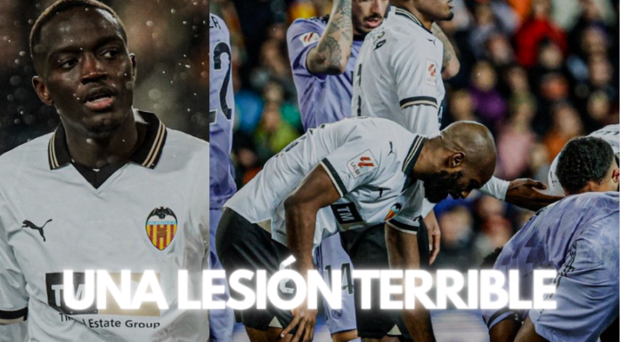 Diakhabi jugando en el Valencia.