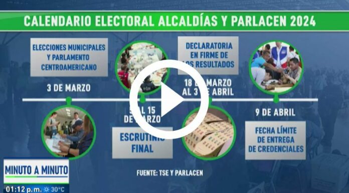 Fechas importantes para alcaldías y parlacen