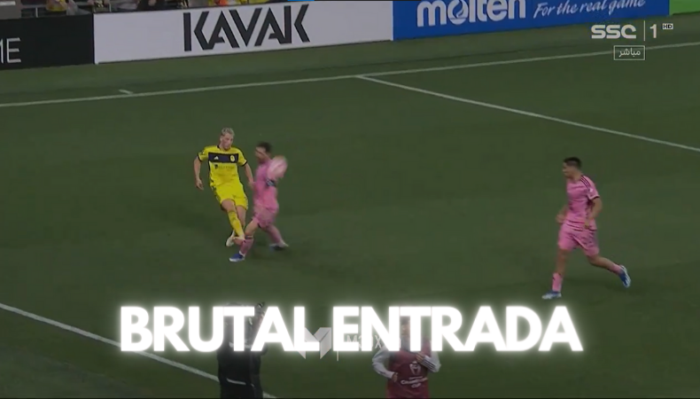 Messi jugando con el Inter Miami