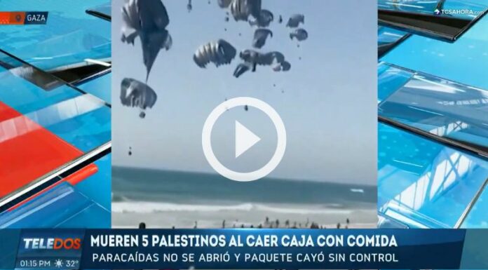 Varias personas fallecieron en Gaza tras fallos en un paracaídas que llevaba ayuda humanitaria.