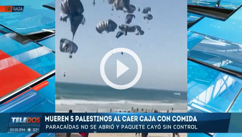 Varias personas fallecieron en Gaza tras fallos en un paracaídas que llevaba ayuda humanitaria.