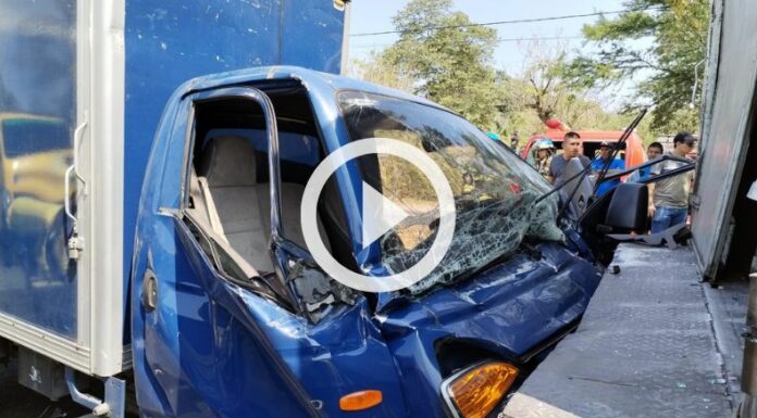 Un lesionado tras accidente de tránsito en la carretera de Oro.