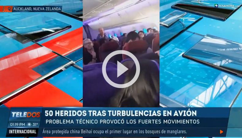Varios pasajeros lesionados tras fuerte sacudida en pleno vuelo.