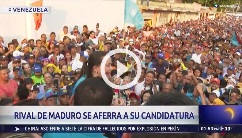 María Corina Machado se aferra a su candidatura a la presidencia de Venezuela.