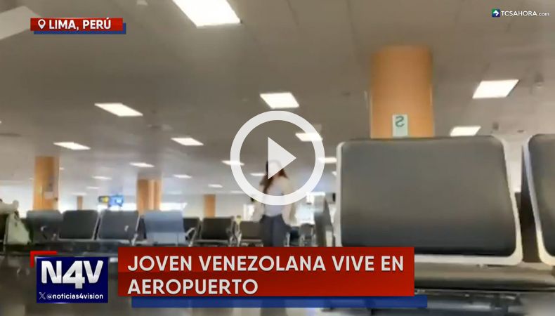 Joven lleva más de un mes viviendo en un aeropuerto.