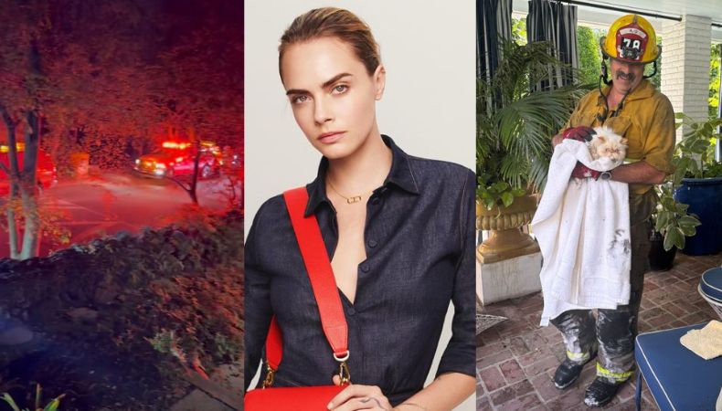 La mansión de Cara Delevingne se incendió