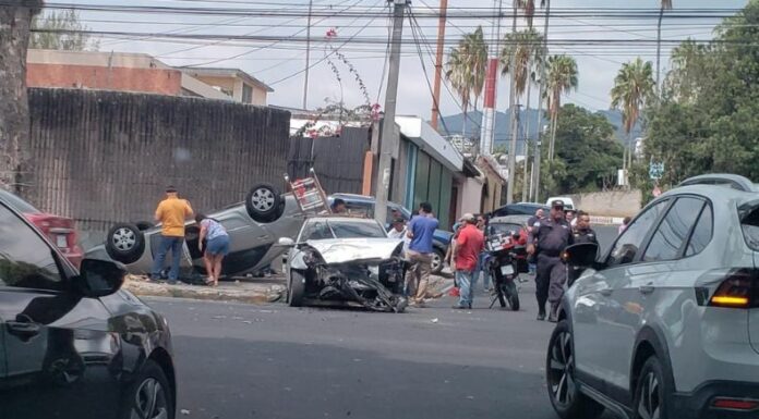 Accidente en la Colonia Escalón
