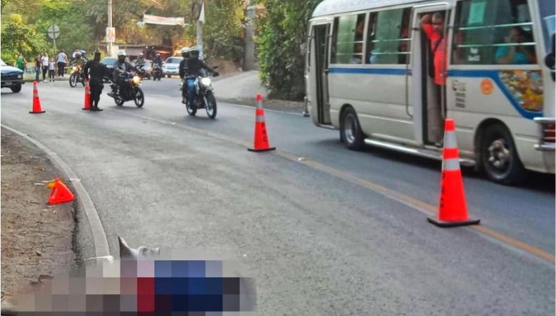 Persona muere atropellada en calle a Mariona