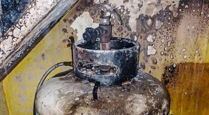 Explosión en tambo de gas en San Jacinto