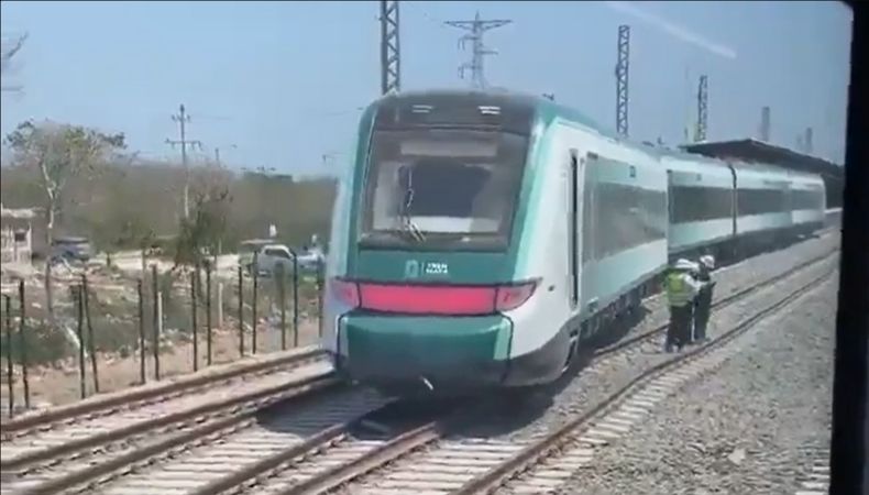 Vagón de Tren Maya se descarrila en Yucatán, México