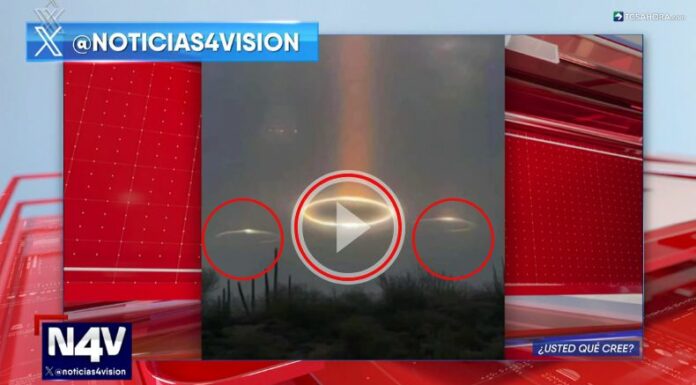 Extraños anillos de luz sobre los cielos de Arizona.