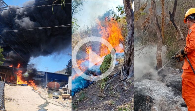 ¡Los incendios son parte de las emergencias en Semana Santa!