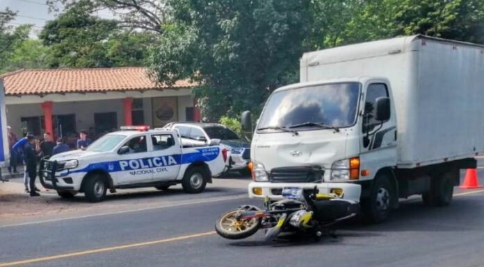 Motociclista lesionado en la Ruta Militar.