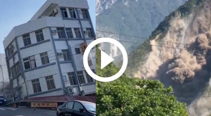 Primeras imágenes tras el terremoto en Taiwán