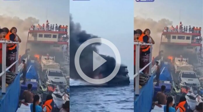 Tailandia: Pasajeros huyen de un ferry en llamas