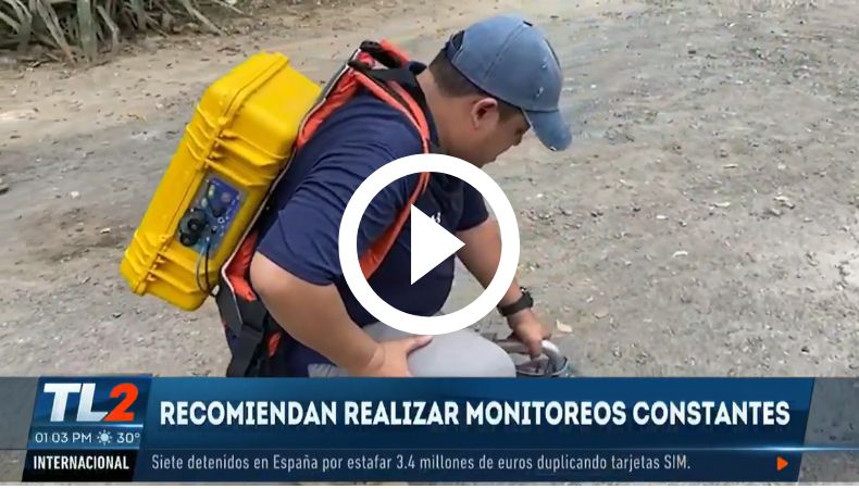 Vulcanólogos de la UES visitaron el cantón El Carmen