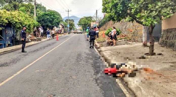 Ahora | Fallece motociclista a la altura del Barrio Santa Rosa, San Miguel