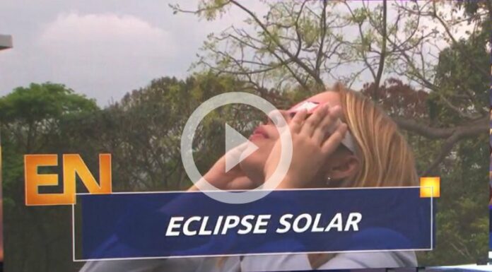 ¡Eclipse solar no puede verse directamente!