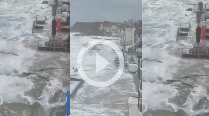 Fuerte oleaje causa daños en las costas de Francia