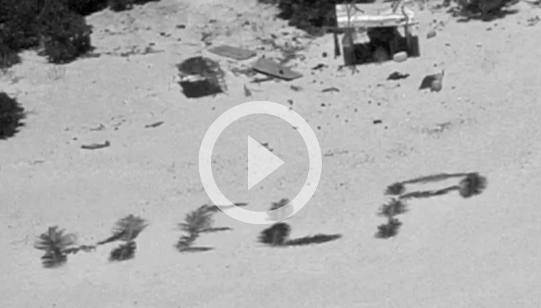 Rescatan a náufragos estadounidense varados en isla desierta