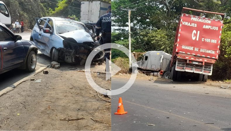Ahora | Fuerte accidente se registra en la carretera hacia San Diego