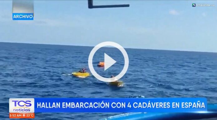 Encuentran embarcación con cuatro cadáveres en España.