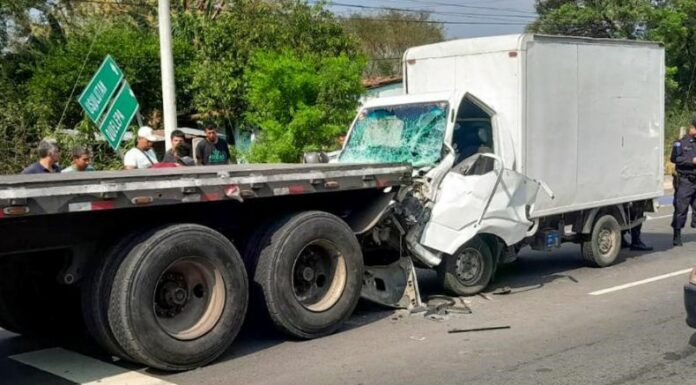 PNC reportó accidente de tránsito en Quelepa, San Miguel.