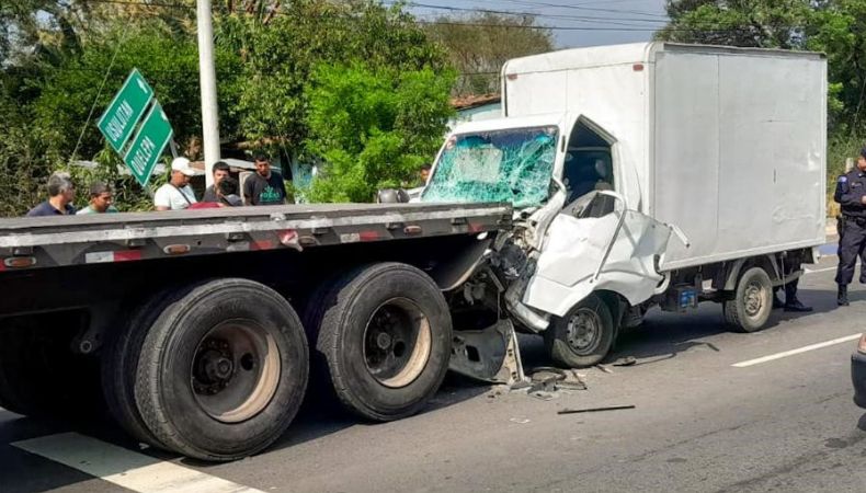PNC reportó accidente de tránsito en Quelepa, San Miguel.