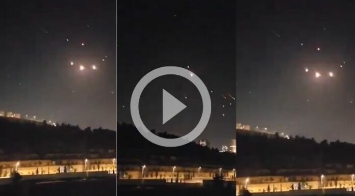 Sistema de defensa de Israel, El Domo de Hierro junto a otros sistemas interceptan ataque aéreo de Irán.