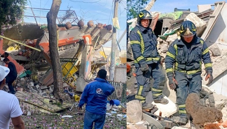 México: Explosión por acumulación de gas derrumba casa y deja heridos