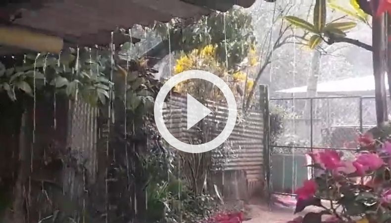 Se registran lluvias en varios puntos del país.