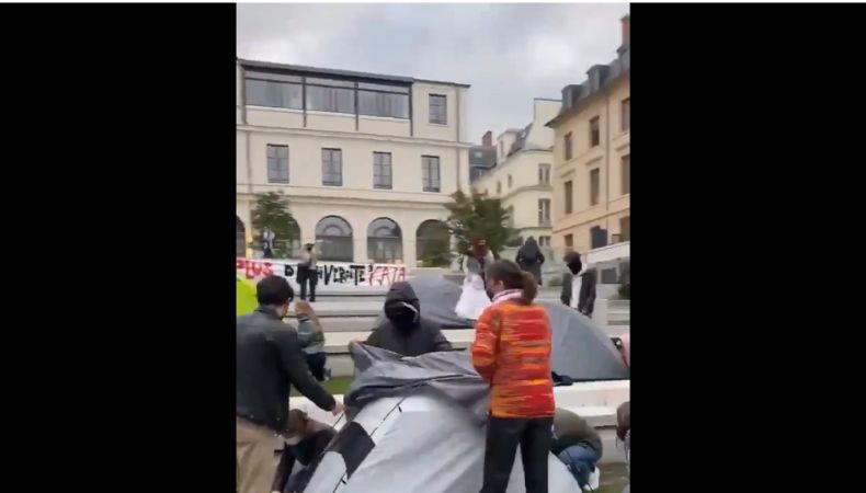 Universidades de Francia se unen a protestas por guerra en Gaza