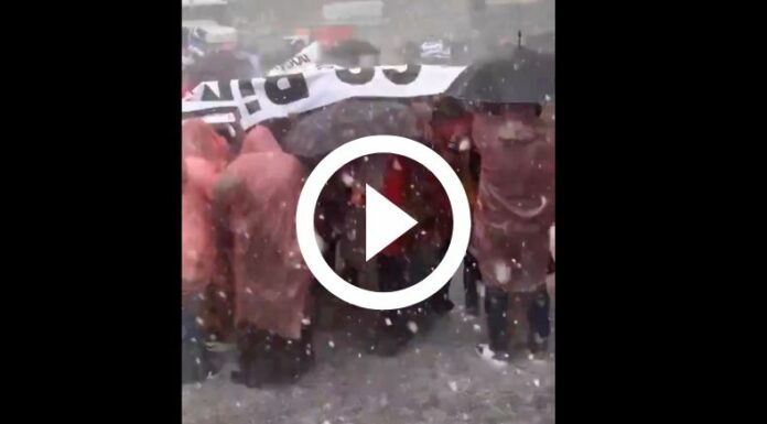 Fuerte tormenta de granizos en Turquía