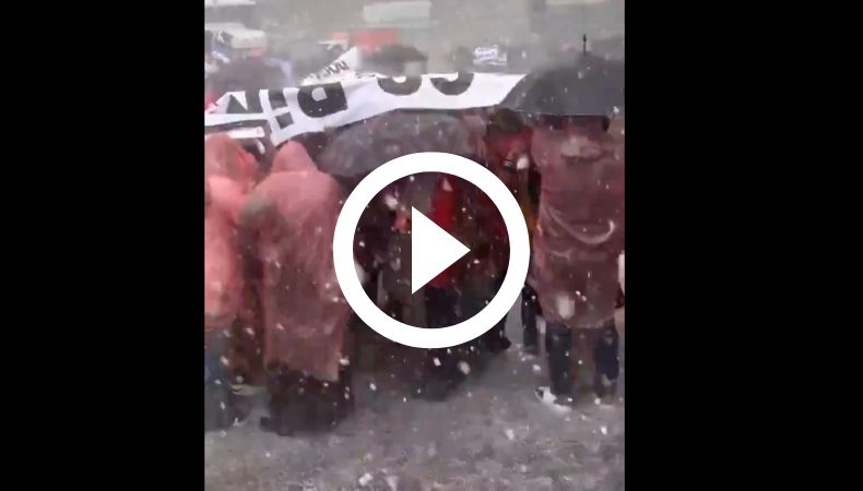 Fuerte tormenta de granizos en Turquía