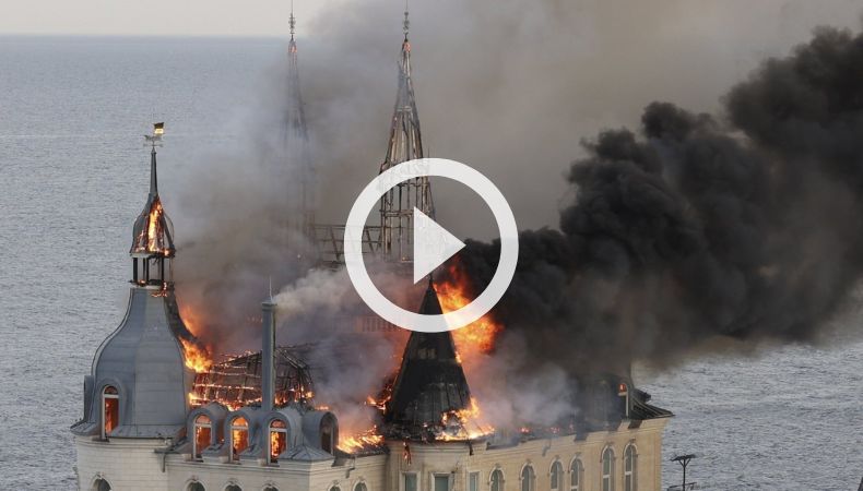 Cinco fallecidos tras ataque con misiles rusos en Odesa, Ucrania.