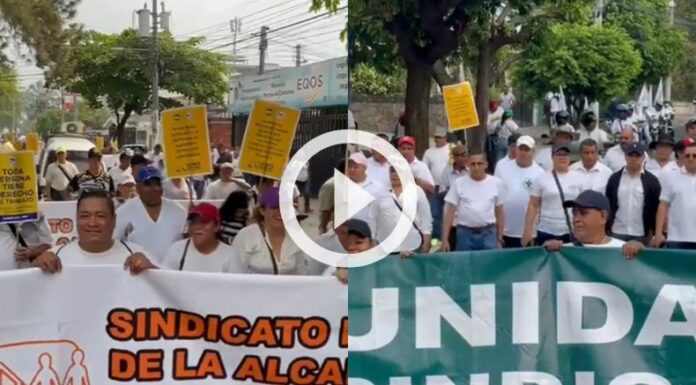 Marcha del Día del Trabajo en El Salvador.